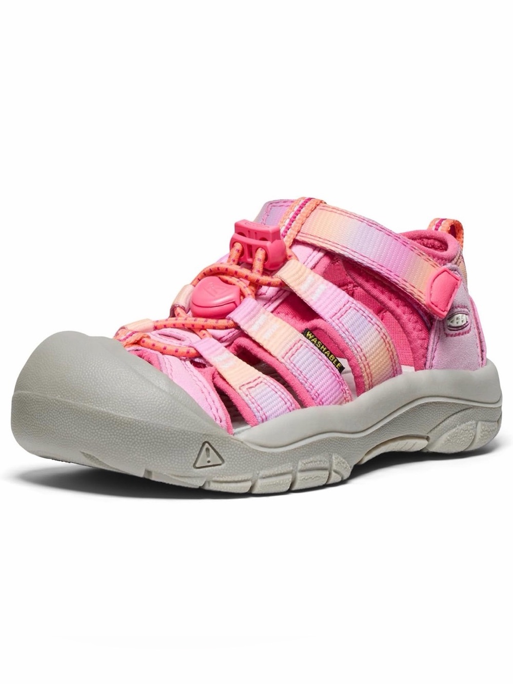 KEEN Unisex-Child Newport H2 Closed Toe Water Sandals in Hot Pink/Orchid Petal